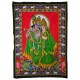 Tenture broderie sequin Radha Krishna
