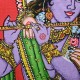 Tenture broderie sequin Radha Krishna