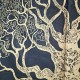 Petite Tenture Dorée Arbre de Vie & Elephant