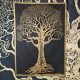 Petite Tenture Dorée Arbre de Vie & Elephant