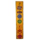 Tenture indienne 7 Chakras Jaune