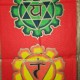 Tenture indienne 7 Chakras rouge