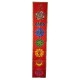 Tenture indienne 7 Chakras rouge