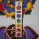 Tenture indienne 7 Chakras Blanc