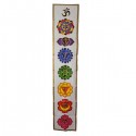 Tenture indienne 7 Chakras Blanc