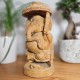 Statue Ganesh en bois fait main