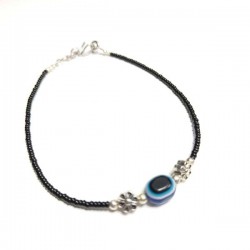 Bracelet de cheville Inde Perle Verre Fleur