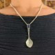 Collier Argenté Pendentif inde - Cuillére Cocaine