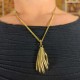 Collier Doré Chaine & Pendentif indien - Main