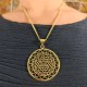 Collier Doré Chaine & Pendentif indien - Yantra