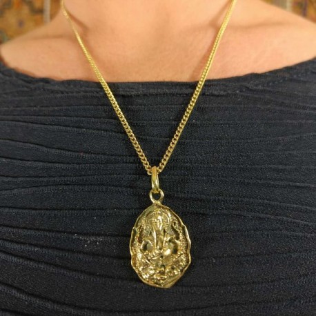 Pendentif et Chaine indienne - Ganesh