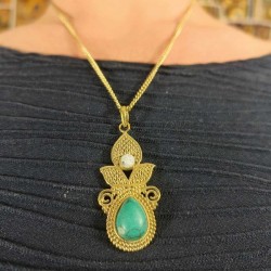 Pendentif et Chaine indienne - Diwali