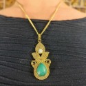 Pendentif et Chaine indienne - Diwali