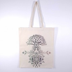 Sac indien Toile coton - Arbre 7 Chakras coloré