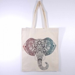 Sac indien Toile coton - Elephant coloré