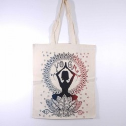 Sac cabas indien coton - Yoga Coloré