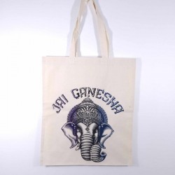 Sac cabas indien coton - Jai Ganesh coloré