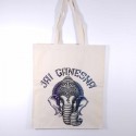 Sac cabas indien coton - Jai Ganesh coloré