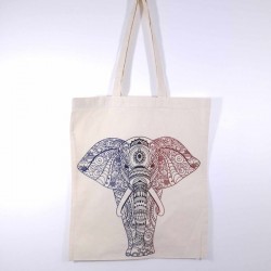 Sac cabas indien coton - Big Elephant