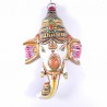 Masque mural de Ganesh émaillé