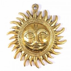 Soleil mural Maharaja métal doré