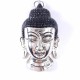 Masque Tête de Bouddha métal argenté