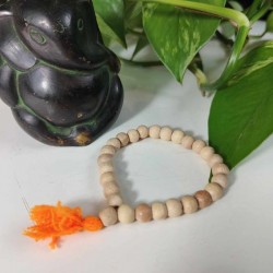 Bracelet Mala Tibétain bois blanc