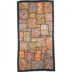 Patchwork broderie fil or et argent Pradeep