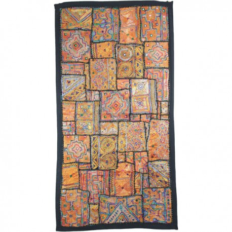 Patchwork broderie fil or et argent Pradeep