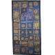 Patchwork broderie fil or et argent Sunita