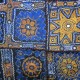 Patchwork broderie fil or et argent Sunita