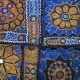 Patchwork broderie fil or et argent Sunita
