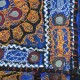 Patchwork broderie fil or et argent Sunita