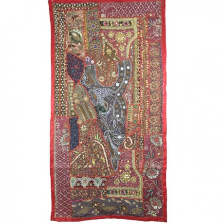 Patchwork indien perlé & Strass ganesh