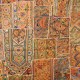 Patchwork tribal de luxe fil or et argent