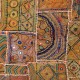 Patchwork tribal de luxe fil or et argent