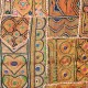 Patchwork tribal de luxe fil or et argent