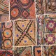 Patchwork tribal de luxe fil or et argent Amit