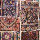 Patchwork tribal de luxe fil or et argent Amit