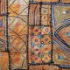 Patchwork tribal de luxe fil or et argent Aish