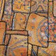 Patchwork tribal de luxe fil or et argent Aish