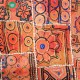 Patchwork tribal de luxe fil or et argent Ashish