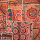 Patchwork tribal de luxe fil or et argent Ashish