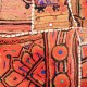 Patchwork tribal de luxe fil or et argent Ashish