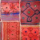 Patchwork tribal de luxe fil or et argent Bilal