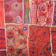 Patchwork tribal de luxe fil or et argent Bilal