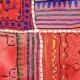 Patchwork tribal de luxe fil or et argent Bilal