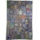 Patchwork indien de luxe fil or et argent
