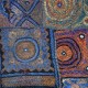 Patchwork indien de luxe fil or et argent