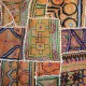 Patchwork inde luxe fil or et argent Célina